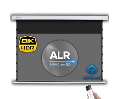 HiViLux HiViLux® ALR Kontrast Tension-gemotoriseerd projectiescherm – HiViGrey  5D/HD R – Wit -  115" 21:9  269 x 115 cm