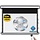 HiViLux® Akoestisch  Tension-gemotoriseerd projectiescherm – HiViWhite  SD Geweven – Wit -  180" 16:9 HD   398 x 224 cm