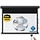 HiViLux® Akoestisch  Tension-gemotoriseerd projectiescherm – HiViWhite  SD Geweven – Zwart -  165" 16:9 HD   365 x 206 cm