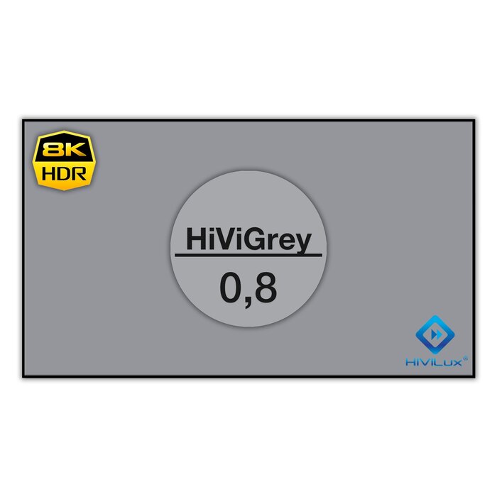 HiViLux HiViLux® grijs Zero-Fixed Frame – HiViGrey  0,8 - 100" 16:9 HD   221 x 125 cm