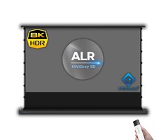 HiViLux HiViLux® ALR Kontrast Vloer-gemotoriseerd projectiescherm – HiViGrey  5D/HD R – Zwart -  92" 16:9 HD   204 x 115 cm