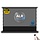 HiViLux® ALR Kontrast Vloer-gemotoriseerd projectiescherm – HiViGrey  5D/HD R – Zwart -  127" 16:9 HD   280 x 158 cm