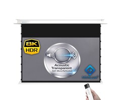 HiViLux HiViLux® ALR akoestiek InCeiling Tension-gemotoriseerd projectiescherm Met HiViGrey 5DMP micro perforated - 120" 16:9 HD 265 x 149 cm