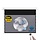 HiViLux® ALR akoestiek  InCeiling  Tension-gemotoriseerd projectiescherm Met HiViGrey  5DMP micro perforated - 103" 21:9  241 x 103 cm