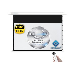 HiViLux HiViLux® Akoestisch  InCeiling  Tension-gemotoriseerd projectiescherm Met HiViWhite  SD Geweven - 115" 21:9  269 x 115 cm
