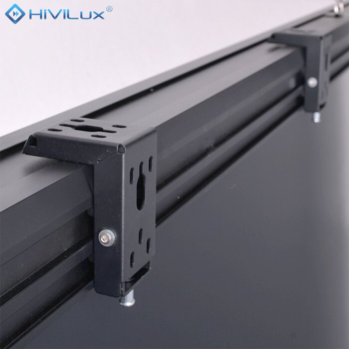 HiViLux HiViLux® grijs Tension-gemotoriseerd projectiescherm – HiViGrey  0.8 – wit - 110" 16:9 HD   244 x 137 cm