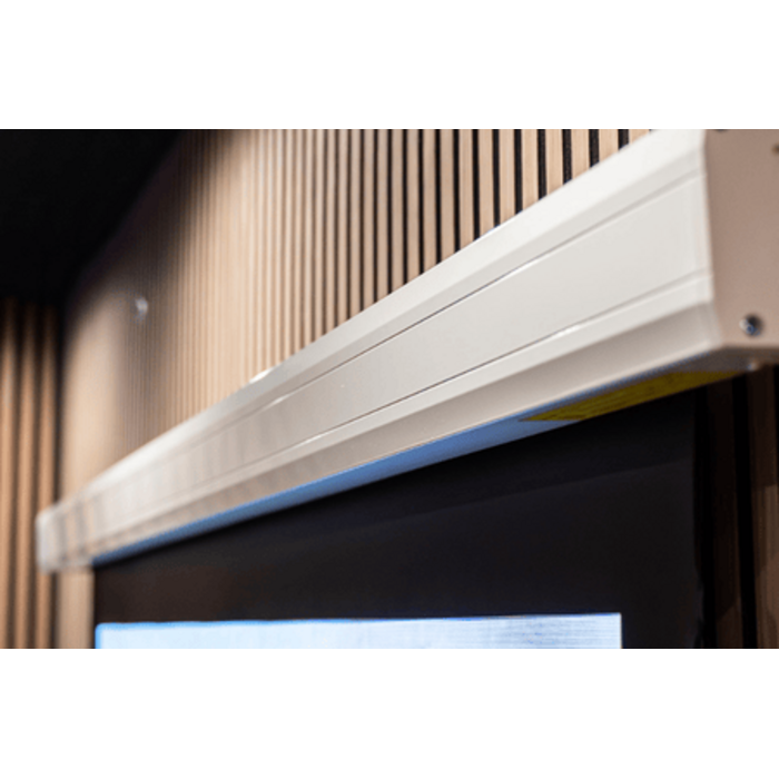 HiViLux HiViLux® Tension-gemotoriseerd projectiescherm – HiViWhite  1,0 Wit Doek – Behuizing Zwart -  127" 16:9 HD  280 x 158 cm