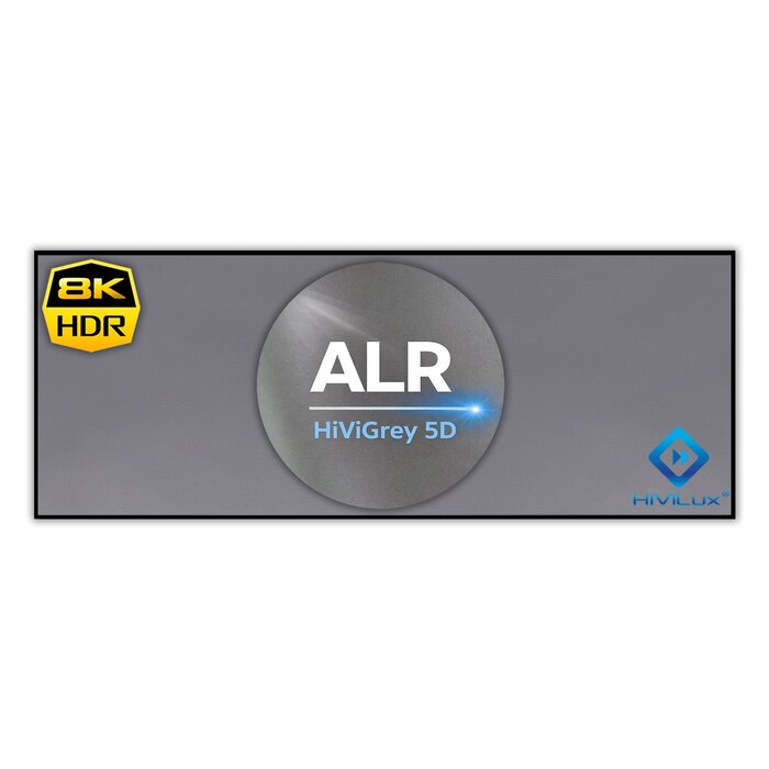 HiViLux HiViLux® ALR Contrast-Fixed Frame – HiViGrey  5D/HD R - 135" 16:9 HD   299 x 168 cm