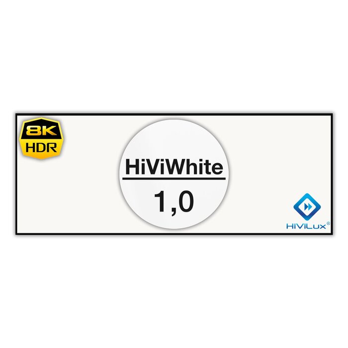 HiViLux HiViLux® Wit  Zero-Fixed Frame – HiViWhite  1,0 - 165" 16:9 HD   365 x 206 cm