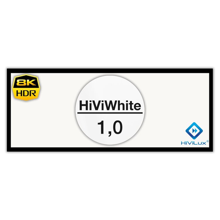 HiViLux HiViLux® Wit  Flueel -Fixed Frame – HiViWhite  1,0 - 127" 16:9 HD   280 x 158 cm