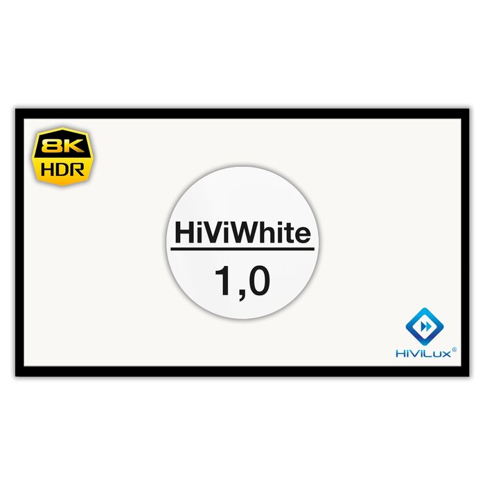 HiViLux HiViLux® Wit  Flueel -Fixed Frame – HiViWhite  1,0 - 103" 21:9  241 x 103 cm