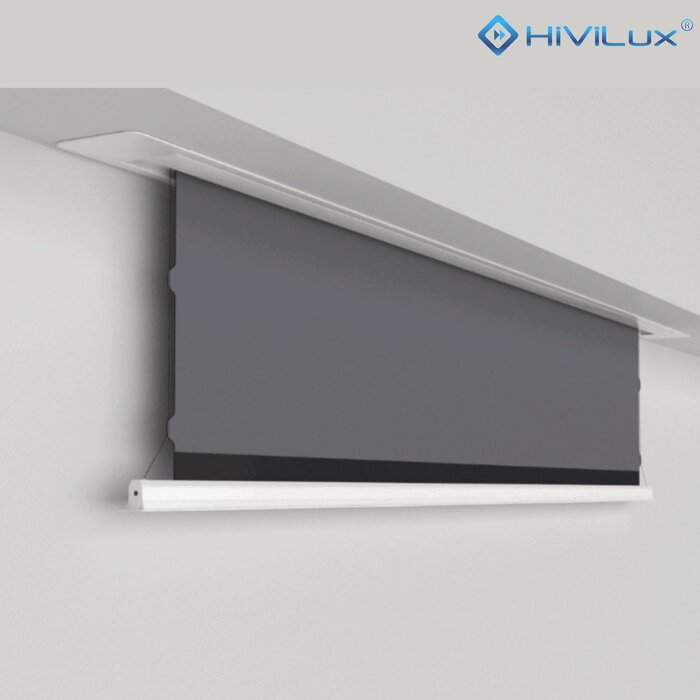 HiViLux HiViLux® Akoestisch  InCeiling  Tension-gemotoriseerd projectiescherm Met HiViWhite  SD Geweven - 150" 16:9 HD 332 x 187 cm