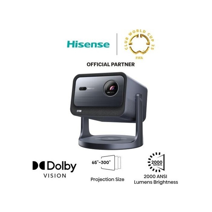 Hisense Hisense C2 - 4K - 2000 ANSI Laser Projector - Triple Laser - Dolby Vision - Smart Projector