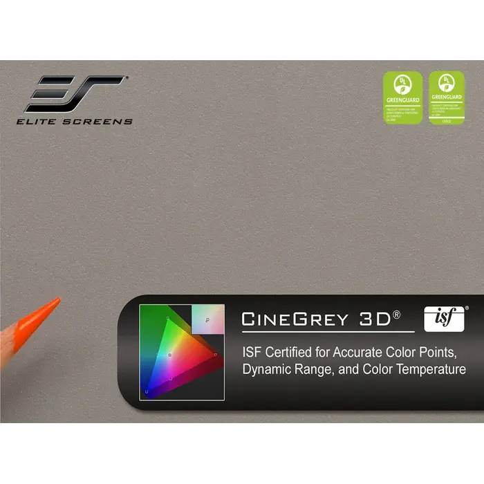 Elite Screens Elite Screens AEON Edge Free 150 inch Projectiescherm 16:9 (332 x 187 cm) - Fixed Frame CineGrey 3D Scherm met Ambient Light Rejecting Doek voor Beamers (Model AR150DHD3)