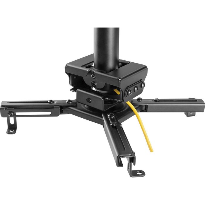 Vivolink Vivolink VLMC350S-W Universele Beamer Plafondbeugel – Vaste Hoogte 25,5 cm – 360° Draaibaar – Max. 35 kg – Wit