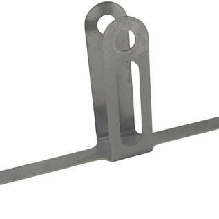 ligfietsshop Chain tube fastening strip, double for 100 mm idler