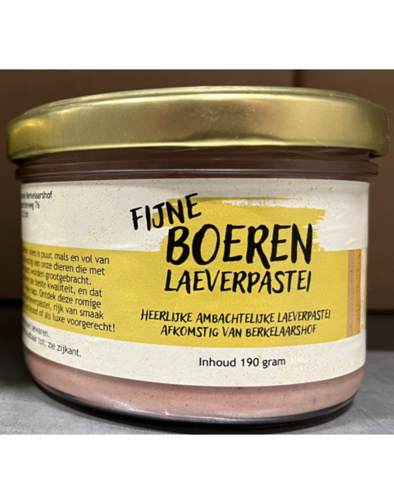 Fijne leverpastei per pot 190gram.