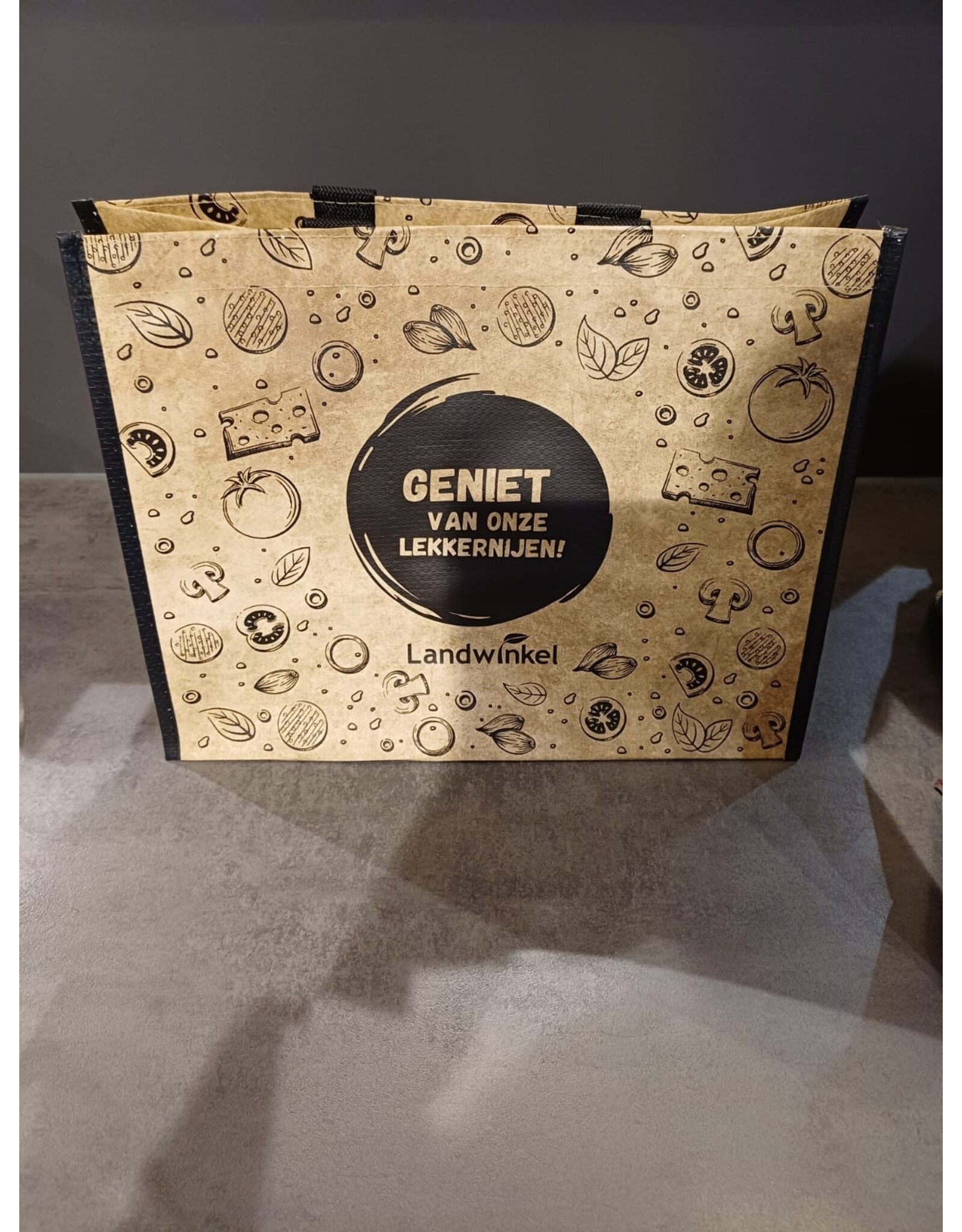 Geniet van onze lekkernijen tas.