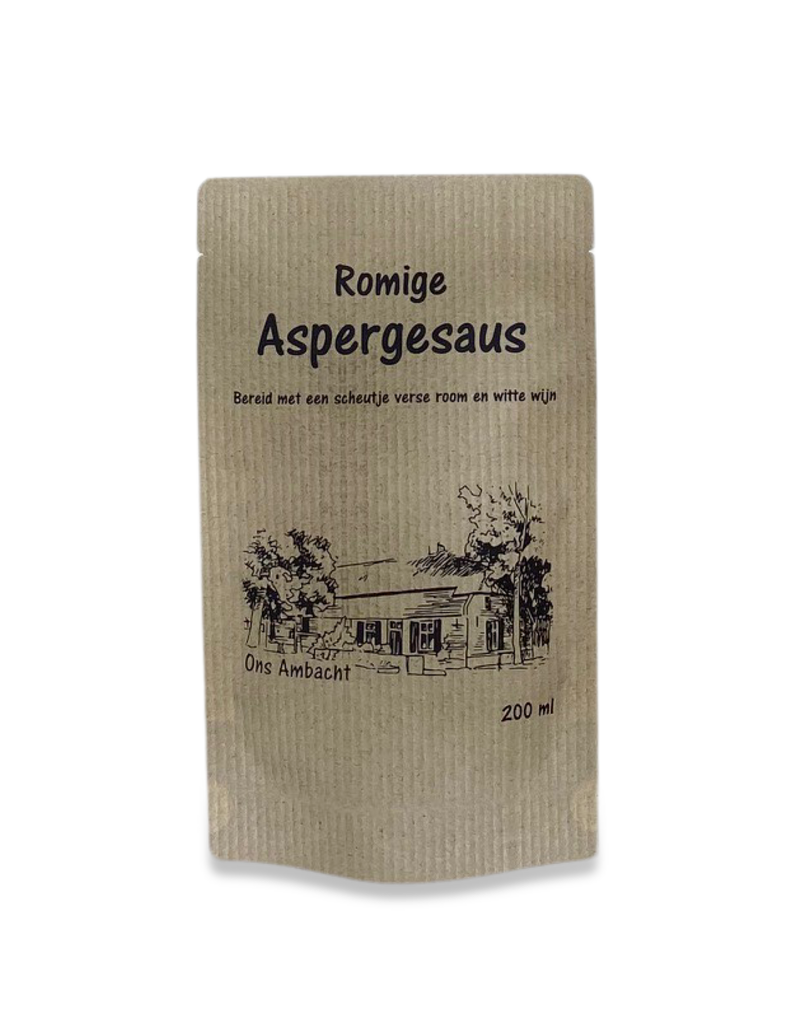 Aspergesaus per zakje.