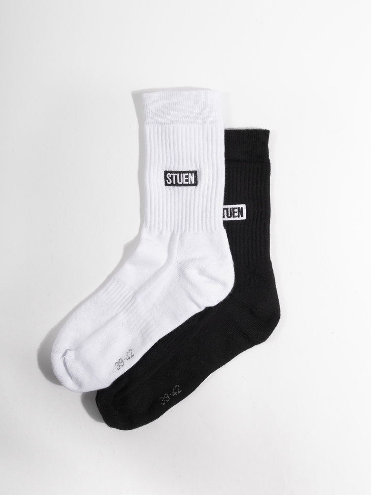 STUEN.Label STUEN.Label STUEN.Socks White/Black