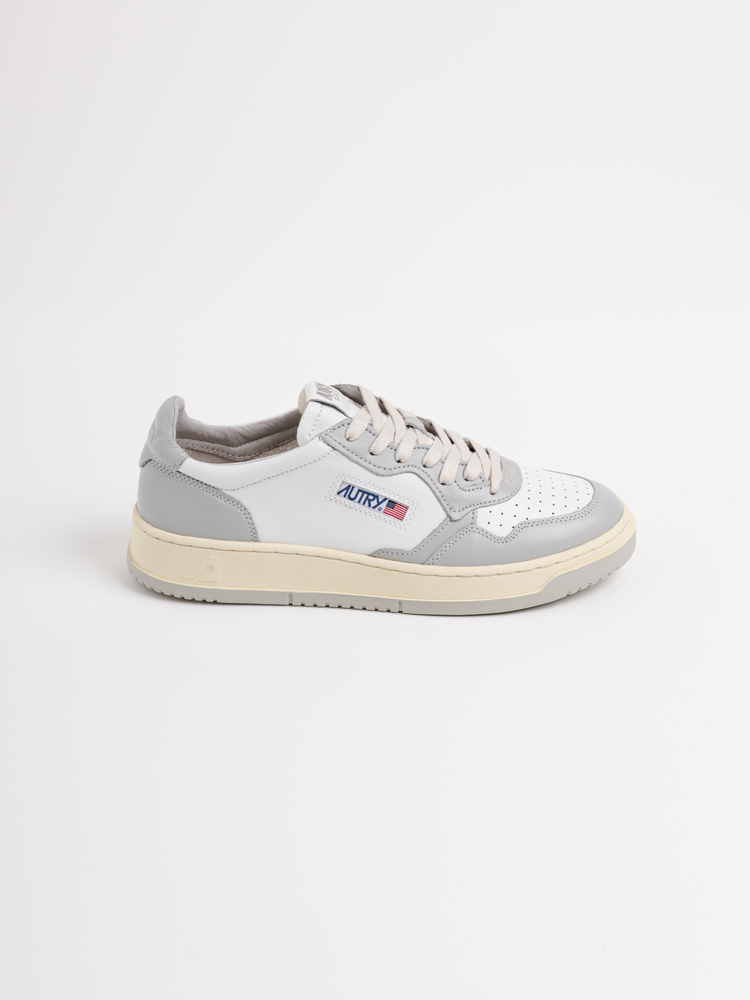 Autry Action Shoes Autry 01 Medalist Leather/Leather White/Grey