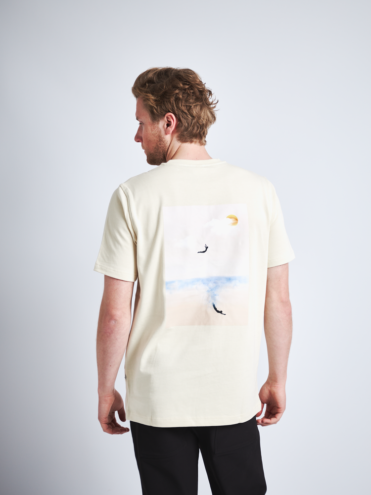 Law Of The Sea Free Dive Tee Almond Milk