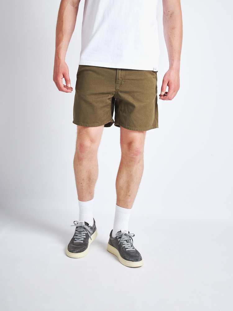 Nudie Jeans Luke Shorts Solid Faded Green