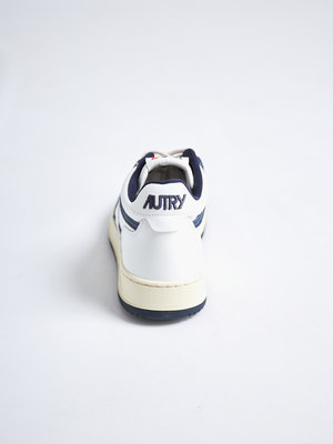Autry Action Shoes Autry Mid Open Leather/Leater White/Blue