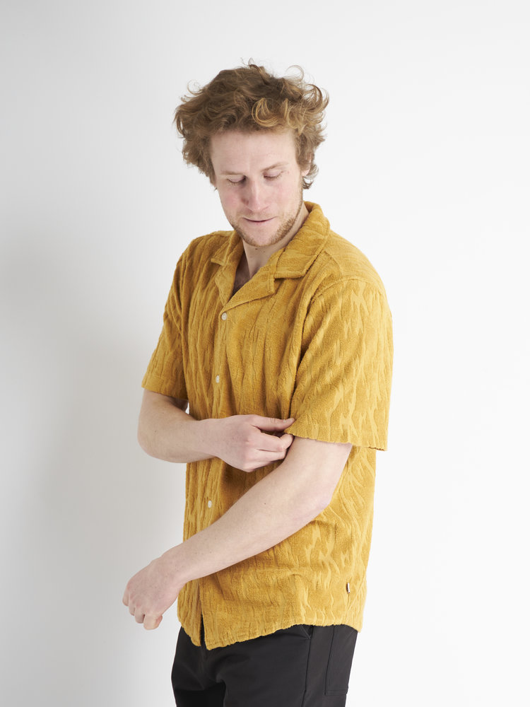 Wax London Wax London Didcot Shirt Terry Mustard