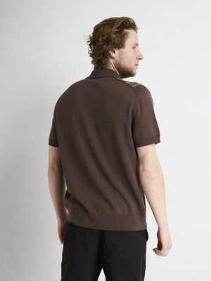 Nudie Jeans Frippe Polo Brown