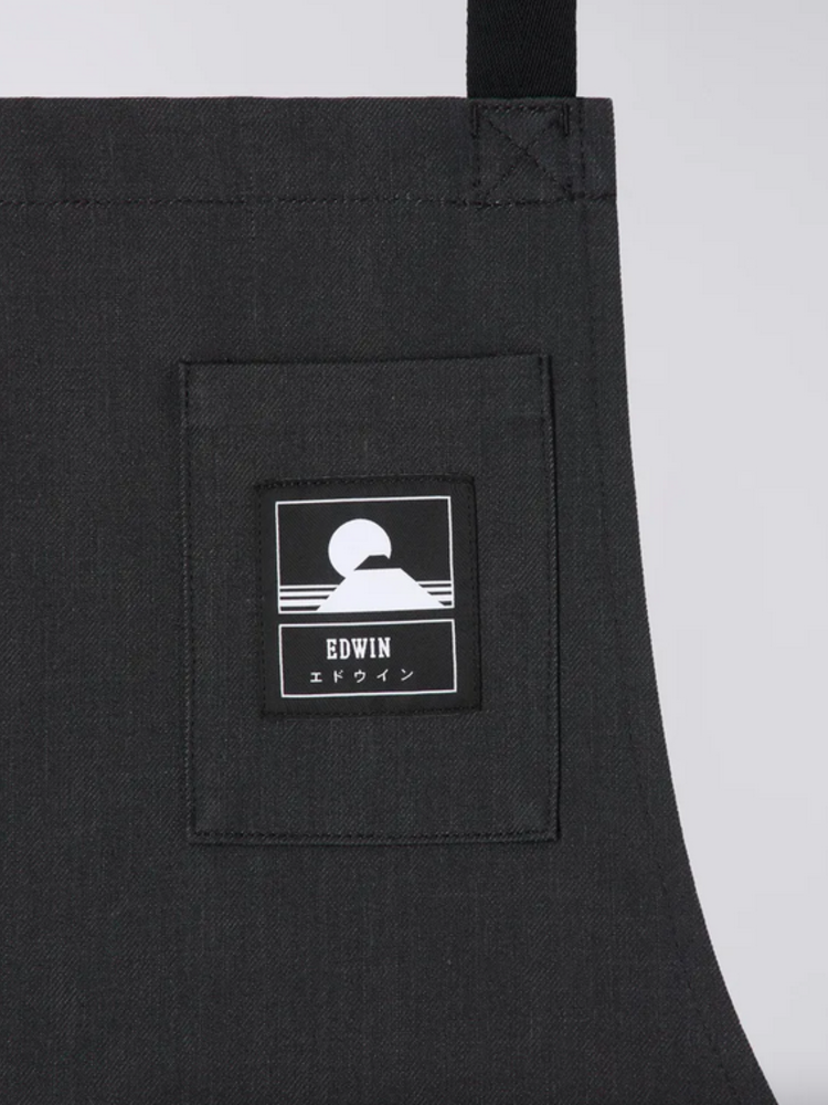 Edwin Jeans Louie Apron Denim Dark Grey