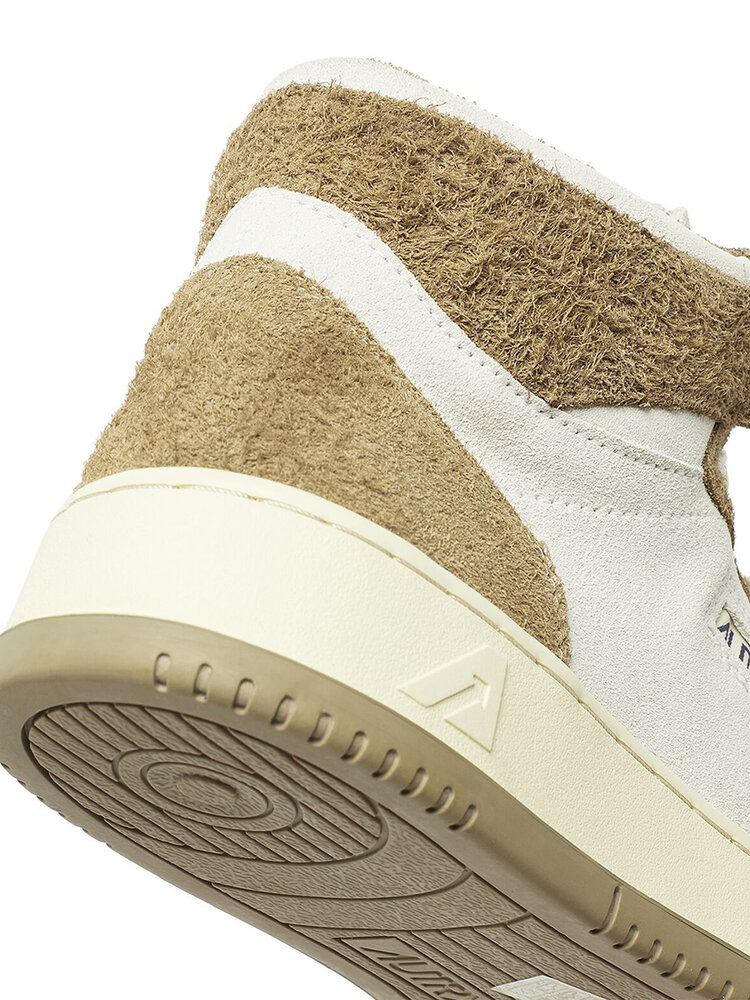 Autry Action Shoes Autry 01 Medalist Mid Suede/Hair Mud