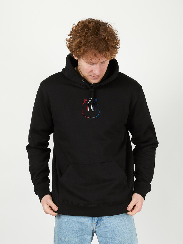 STUEN.Label STUEN.Hoodie Tricolores Black