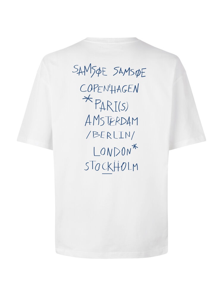 Samsøe Samsøe Sacopenhagen T-Shirt Copenhagen White