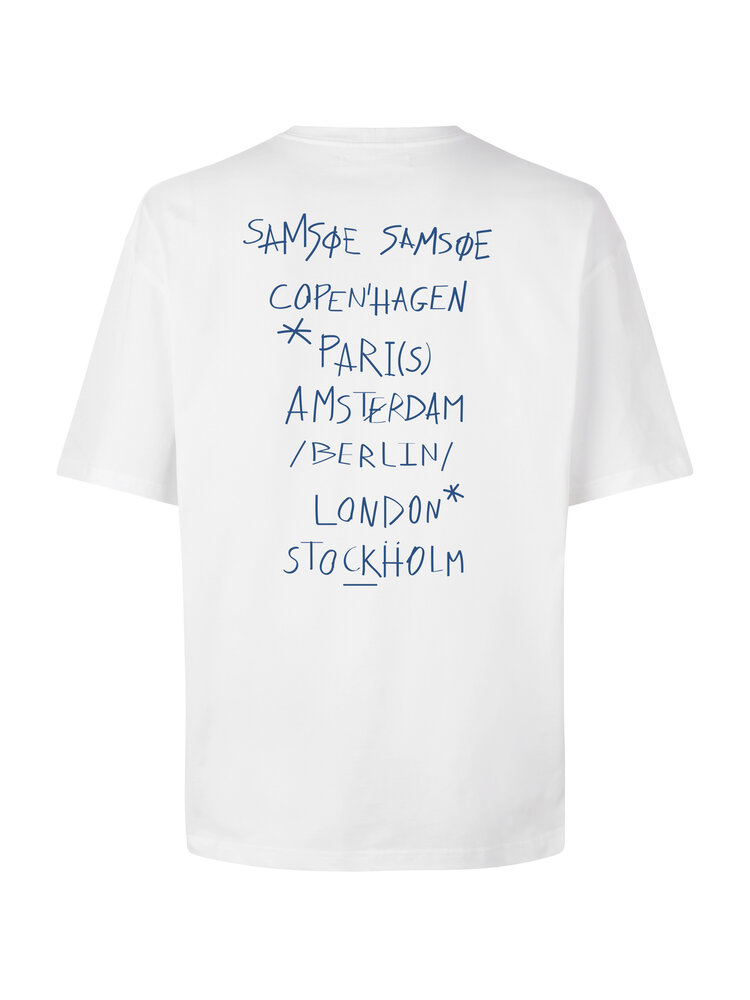 Samsøe Samsøe Samsøe Samsøe Sacopenhagen T-Shirt Copenhagen White