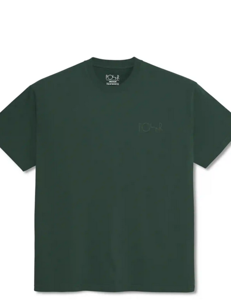 Polar Skate Co. Tee Stroke Logo Green