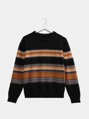 Wax London Wilde Black Brush Stripe
