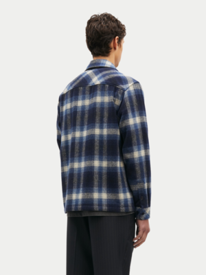Samsøe Samsøe Sacastor X H Overshirt True Navy Checkered
