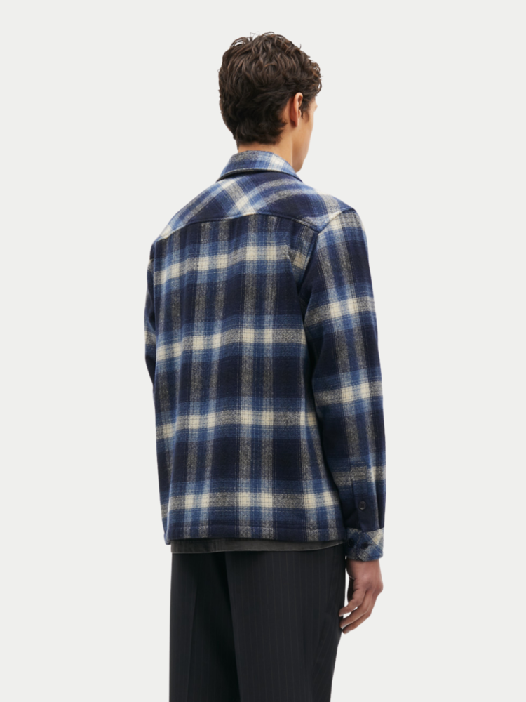 Samsøe Samsøe Sacastor X H Overshirt True Navy Checkered