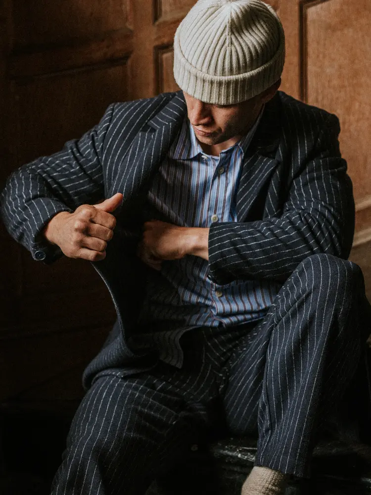 Wax London Brook Beanie Grey