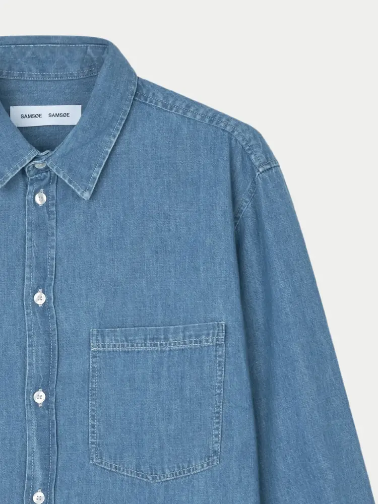 Samsøe Samsøe Saryan P Shirt Light Chambray