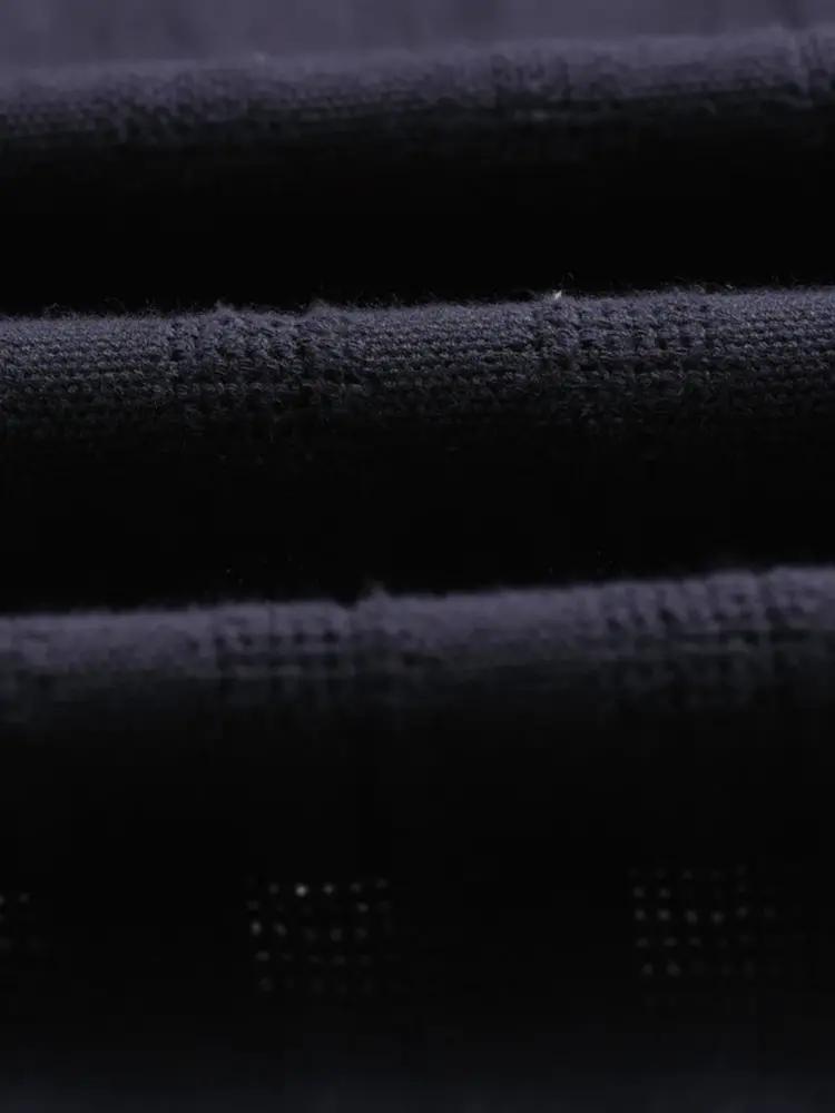Wax London Didcot Shirt Open Weave Grid Navy