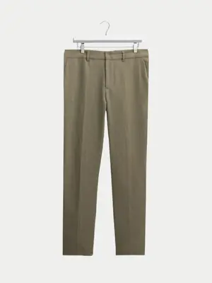 Wax London Alp Smart Trouser Linen Khaki