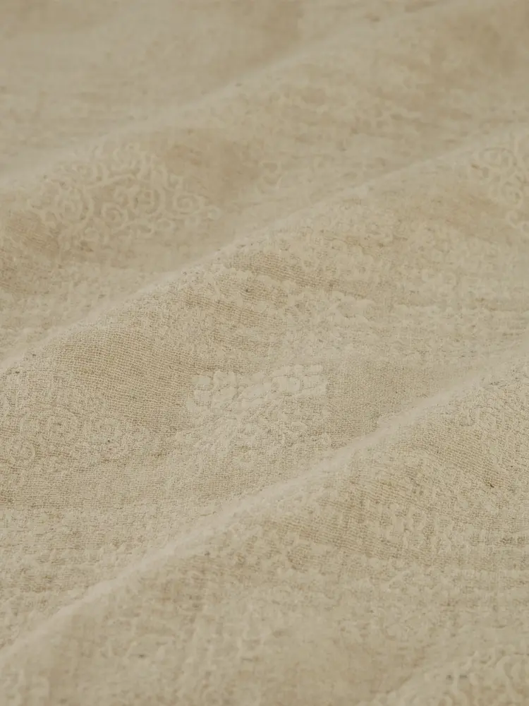 Law Of The Sea  Leaf Jacquard Shirt Feather Gray