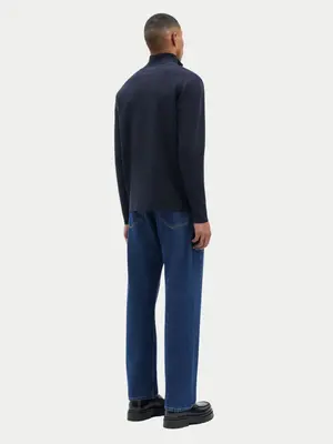 Samsøe Samsøe Gunan Turtle Neck Zip Sky Captain