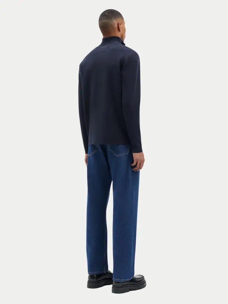 Samsøe Samsøe Gunan Turtle Neck Zip Sky Captain