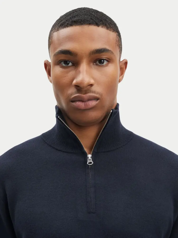 Samsøe Samsøe Gunan Turtle Neck Zip Sky Captain