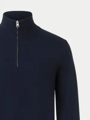 Samsøe Samsøe Gunan Turtle Neck Zip Sky Captain