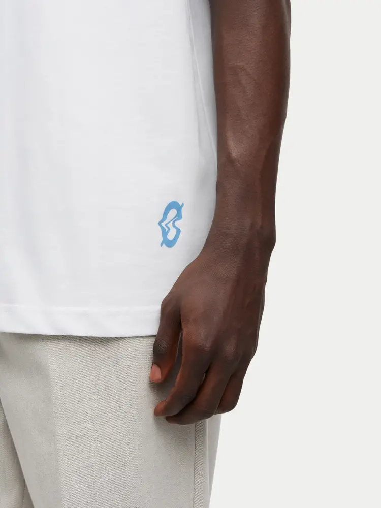 Samsøe Samsøe Saswirl T-shirt Swirl Blue Jasper