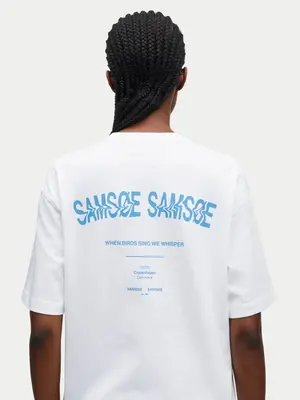 Samsøe Samsøe Saswirl T-shirt Swirl Blue Jasper